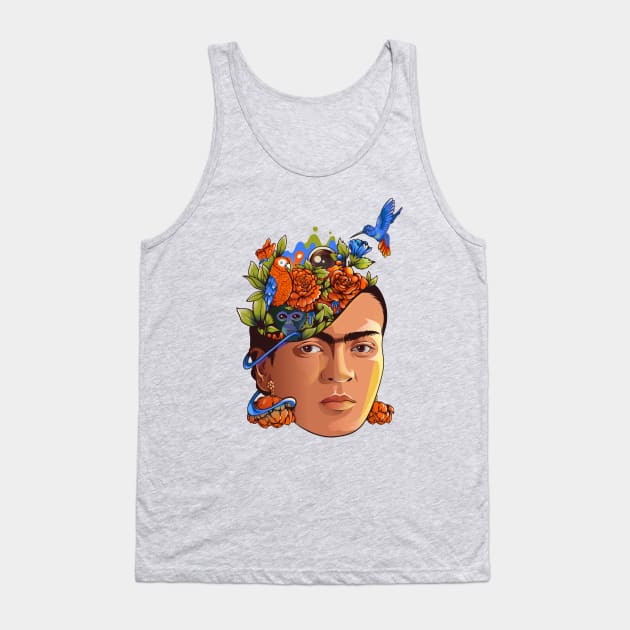 Frida Kahlo Tank Top by Harsimran_sain